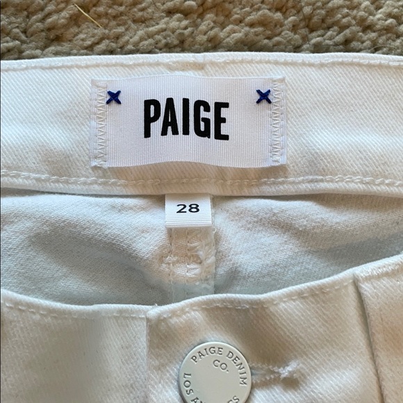 PAIGE maternity skyline ankle peg | white 28 - Picture 2 of 6